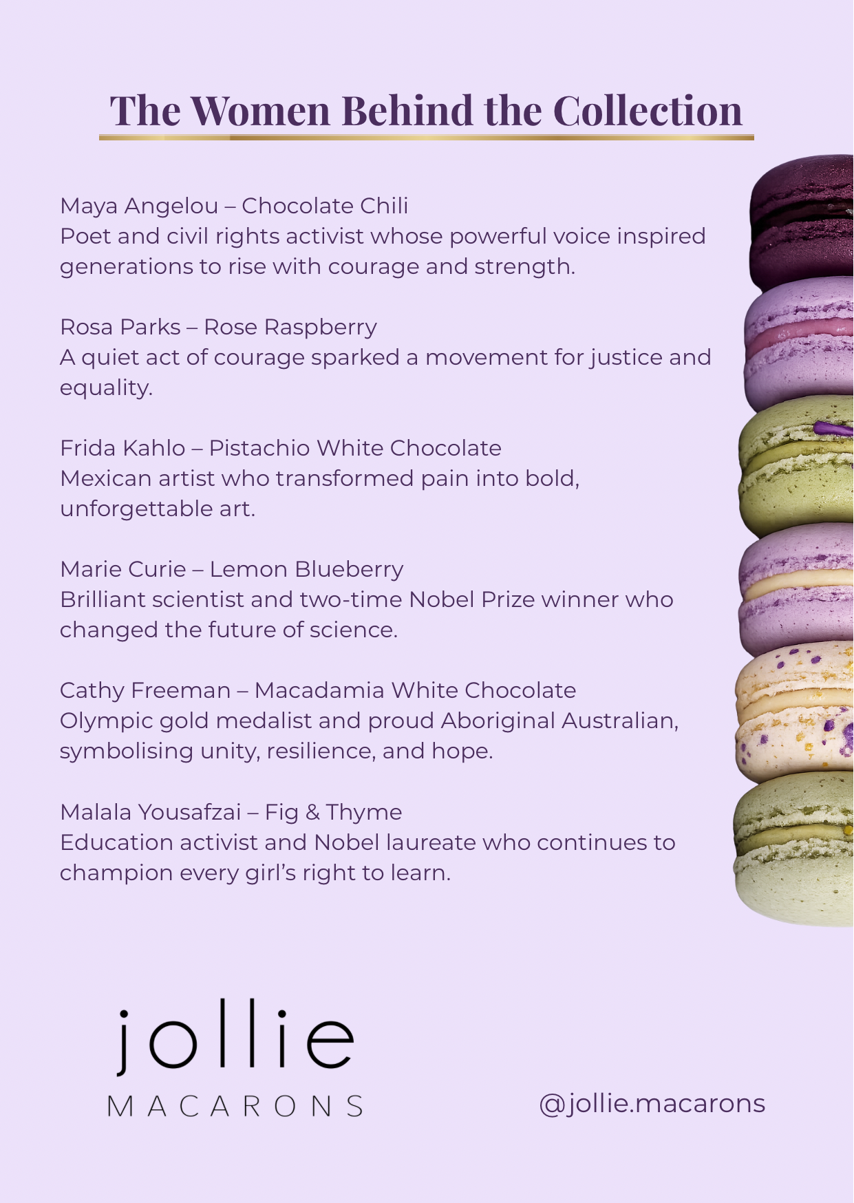 The Violet Collection Macarons